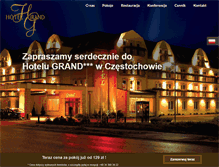 Tablet Screenshot of grandhotel.com.pl