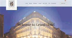 Desktop Screenshot of grandhotel.dk