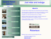 Tablet Screenshot of grandhotel.co.za